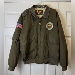 Rare In-N-Out 50th Anniversary Military Green Bomber Jacket